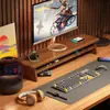 Soporte para Monitor de Escritorio, Elevador Extendido para Computadora, Organizador de Escritorio de Oficina, Estante de Almacenamiento para Escritorio, Soporte para Laptop