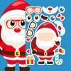 8 piezas Pegatinas navideñas ensambladas Tarjeta de goo cambiante divertida de Navidad Pegatinas DIY transfronterizas para diario funda de teléfono