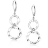 Pendientes Irregulares de Estilo Francés Transfronterizos Europeos y Americanos, Nuevos Pendientes Colgantes de Círculo Hueco de Comercio Exterior para Mujer, Joyería Versátil a la Moda