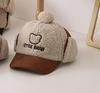 Sombrero coreano para niños otoño e invierno protección para las orejas sombrero cálido gorra de pana para niños gorra de béisbol de moda de invierno para bebés