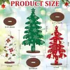 Novo Conjunto de Três Peças de Enfeites de Árvore de Natal de Madeira Transfronteiriço, Decoração de Atmosfera Natalina para Casa, Enfeites Decorativos Exquisitos