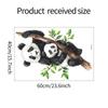 Novos Adesivos de Parede Decorativos de Fundo para Quarto e Sala de Estar com Desenho de Panda Mãe e Filho MG-E001 Venda por Atacado