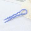Horquilla Redonda en Forma de U Estilo Coreano Peine Doble Accesorio para el Cabello Pinza para el Cabello Adorno para el Cabello Tenedor para el Cabello Venta al por Mayor