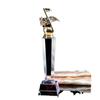 Trofeo de Nota Musical de Cristal Concurso de Canto Piano Micrófono de Metal Presentador Premio Tiktok K9 Artesanía Cristal Blanco