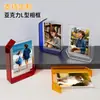 Porta-Retrato Acrílico Atacado Transparente de Dupla Face em Forma de L Estilo Mesa Moldura de Cristal para Desktop Moldura DIY para Exibição de Fotos