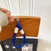 Estilo Ins Color Claro Todo Fósforo Colgante para Funda de Teléfono Móvil Cuerda Corta para Mano Colgante de Correa Tejida Duradera Cadena para Bolso de Llaves Universal