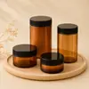Potes Cosméticos de Plástico PET Lata para Esfoliante Corporal Com Tampas de Rosca