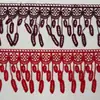 11.5cm de Ancho Encaje con Flecos Soluble en Agua, Bordado de Encaje Soluble en Agua Accesorios de Ropa DIY, Accesorios para el Cabello, Flecos para Escenario, Accesorios para Prendas