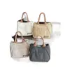 Bolsa de Lona Retrô para Trabalho e Deslocamento, Bolsa Simples Casual de Lona, Bolsa de Lona Feminina, Bolsa Tote de Mão