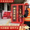 Estação de Bombeiros em Miniatura Personalizada Conjunto Completo de Equipamentos de Bombeiro Armário de Exibição Canteiro de Obras Armário de Incêndio Estação de Bombeiros em Miniatura de Emergência