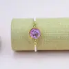 Pulsera de Flores Secas Más Vendida en Amazon Transfronterizo, Flor Inmortal, Pulsera de Gypsophila, Joyería de Piedras Temporales, Puesto de Atracción