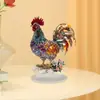 Enfeites de Galo Coloridos Criativos Transfronteiriços Animais Acrílico Plano 2D Decoração de Mesa para Casa e Escritório