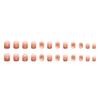 Curto Simples Blush Nail Art Pure Wish Branco Onda Dot Gradiente Vestindo Nail Art Acabada para Mulheres