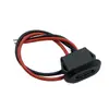 Enchufe Hembra Tipo-C de 2 Pines con Lámpara de Inyección de Cable Puerto de Carga Ovalado Cable Tipo-C Enchufe Hembra de Puerto USB C