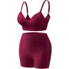 Conjunto de Ropa Interior de Belleza para Espalda, sin Cables, Estilo Europeo y Americano, para Correr, Yoga, Cómodo y Transpirable, Set de Sujetador Deportivo Push-Up, Venta al por Mayor