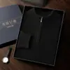 Suéter Base de Punto de Cachemira Engrosado con Cremallera de Cuello Medio Alto para Hombre de Otoño e Invierno, Top Cálido para Hombres Jóvenes y de Edad Media