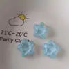 Estrela de Glitter Fino Transparente Estrela de Cinco Pontas DIY Artesanal Cola Cremosa Resina Presilha de Cabelo Acessórios de Cabelo Capa de Celular Patch Pequeno