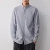 Camisa Oxford para Hombre Momeike de Alta Inteligencia para el Trabajo Otoño 2026 Nueva Camisa de Hombre 100% Algodón 50450