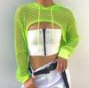 Europeu e Americano 2021 Verão Transfronteiriço Mais Vendido Feminino Novo Renda Trançada Vazada de Malha Proteção Solar Blusa Feminina Camiseta Estilo Curto