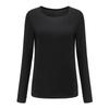 Roupa de dança moderna de manga comprida com dedos solta para prática de dança top feminino adulto roupa de treino de yoga roupa de performance