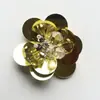 Pegatinas de Flor de Lentejuelas Decorativas para Tela, Accesorios de Cuentas, Bolsos, Zapatos y Sombreros, Cuentas Sueltas, Parches para Ropa, Calcomanías, Hecho a Mano para DIY