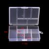 Caja de Plástico Transparente con Múltiples Compartimentos, Caja de Almacenamiento para Joyería, Caja de Empaque y Organización, Caja de PP para Almacenamiento de Herramientas, Varios Almacenamientos
