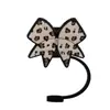 Nueva Tapa de Paja con Forma de Lazo Transfronteriza, Tapón de Silicona a Prueba de Polvo, Tapa Decorativa Personalizada, Clip para Tapa para Uso Europeo