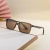 Óculos de Sol Quadrados da Moda Europeia e Americana 2025 para Homens com Haste de Pino de Propionato, Óculos de Sol com Proteção Solar Personalizados para Homens, Transfronteiriço