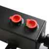 Olla transpirable de aceite cuadrada de 1L para coche modificado con cabeza de hongo, tanque de aceite auxiliar modificado para coche, olla de aceite de escape