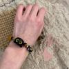 Dulce fresco pequeño miau ins diseño de nicho negro gatito divertido pulsera tejida pareja enviar regalo a novia ~