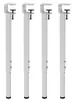 Soporte de Mesa Ajustable Telescópico de Metal con Abrazadera sin Taladro Soporte para Escritorio de Computadora Estructura de Hierro Barra de Escritorio Mostrador
