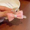 Pinza pequeña para el cabello de niños Princesa accesorios para el cabello de la cabeza horquilla de perlas de satén lazo horquilla de alta calidad tocado de bebé para niñas