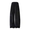Pantalones Casuales de Pierna Ancha con Rayas Diagonales y Hilo Plateado para Hombre, Otoño e Invierno, Marca de Alta Gama de Moda, Corte Holgado, Versátiles, Pantalones Deportivos Rectos Adelgazantes