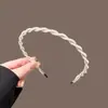 Acessórios de Cabelo de Princesa para Meninas Aro de Cabelo de Pérola Infantil Grampo de Cabelo de Aniversário Adereço de Cabeça para Daminha Faixa de Cabeça de Fada da Floresta para Menina