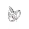 Anillo Versátil de Mariposa con Circonita, Anillo de Cola, Anillo de Pareja, Anillo Apilable de Moda Personalizado para Dedo Índice, Regalo de San Valentín