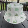 Chapéu de Pescador Infantil de Desenho de Urso para Primavera e Verão, Chapéu Bucket com Proteção Solar para Meninos e Meninas, Chapéu Fino com Aba Larga Fofo