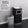 Cenicero y Papelera de Acero Inoxidable para Sala de Fumadores, Papelera de Pie para Lobby de Hotel, Oficina de Lugar Público