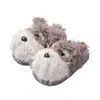 Pantuflas de Algodón para Perro Rasposas Invierno Niñas Lindas Dibujos Animados Interior Hogar Cálidas Pareja Suela Gruesa Peludas Cxcf