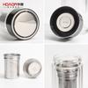 Taza de Vidrio de Doble Capa de Alto Borosilicato Huaxiang No. 2260, Resistente al Calor, Aislado, Engrosado, para Uso en Oficina y Hogar, Taza para Preparar Té con Impresión