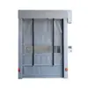 Puerta de apilamiento rápido de PVC para talleres, puerta elevable flexible resistente al viento y al polvo, puerta de apilamiento con sensor automático para fábricas