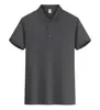 Camiseta de Trabajo Resistente de Talla Grande con Estampado de Logo, Ropa de Trabajo para Grupos Transfronterizos, Camisa Polo de Manga Corta con Cuello