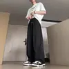 Pantalones Caqui de Seda de Hielo para Hombre Verano Delgados Transpirables de Secado Rápido Pantalones Deportivos Estilo Americano Retro de Pierna Ancha Casuales