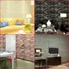Papel Tapiz Autoadhesivo 3D Estéreo Adhesivos de Pared Cálido para Dormitorio Decoración de Pared de Fondo para TV Patrón de Ladrillo Retro Adhesivos Impermeables y a Prueba de Humedad