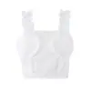 Ropa de Mujer Transfronteriza 2026 Estilo Europeo y Americano Ajuste Delgado Hueco Bordado Forma de Corazón Decoración de Encaje Camisola Top Mujer C27803