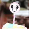 Nuevo adorno de piruleta de bola de lentejuelas con lazo de celebridad en línea, adorno para pastel de cumpleaños, decoración creativa para mesa de postres de fiesta