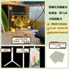 Placa de Publicidade Fluorescente para Escrita Manual DIY Placa de Exibição com Luz LED para Barracas Quadro de Escrita Apagável Placa de Exibição Suspensa
