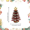 Jingyu Adorno de Árbol de Navidad de Copo de Nieve de Madera 3D Ensamblado Transfronterizo Decoración Creativa Navideña para Escritorio del Hogar