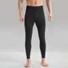 Leggings térmicas masculinas escovadas dos dois lados com fleece extra para outono e inverno, alta elasticidade, corte justo, roupa íntima, calças térmicas à prova de frio, disponíveis para atacado