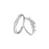Anillo de Plata Pura S999 Flor de Glicina Diseño de Nicho para Mujer Nuevo Anillo de Pareja 2024 Regalo para Novia