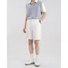 Bermuda Casual Estilo Coreano para Homens 2024 Novo Verão Solta Tendência Caimento Leve Calça de Cinco Pontos Versátil